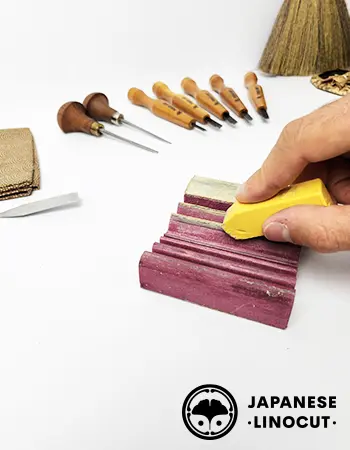 how to sharpen your linocut gouges step
