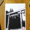 Linogravure japonaise du Torii de l'entrée d’un sanctuaire Shinto d'Asakusa