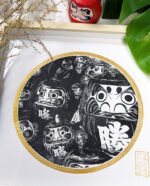 linogravure japonaise artisanale daruma