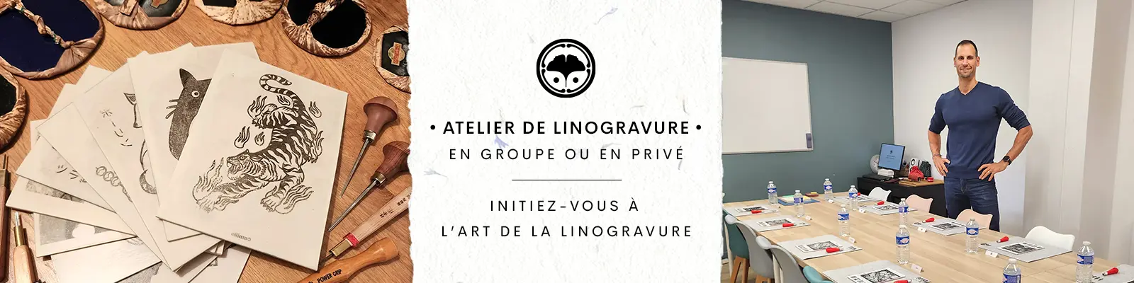 Atelier de linogravure : Réservez votre session privée ou en groupe