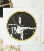 Linogravure japonaise kyudo