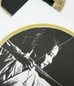 Linogravure japonaise kyudo