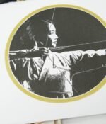 Linogravure japonaise kyudo