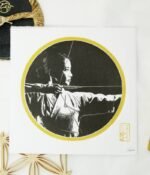 estampe japonaise kyudo noir