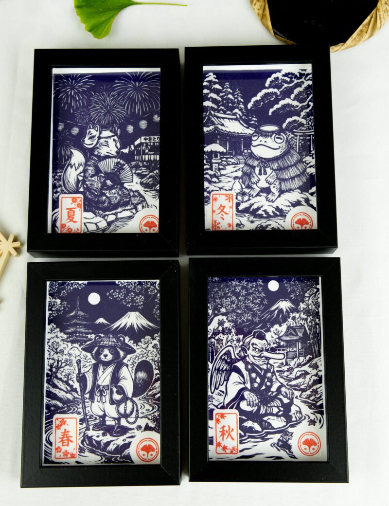 collection yokai violet estampe japonaise saison