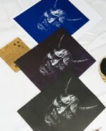 Linogravure Masque japonais Hannya – Estampe artisanale japonaise